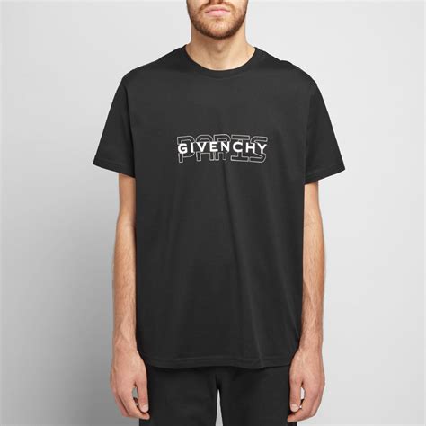 Givenchy Paris Logo Regular Fit Tee Black 